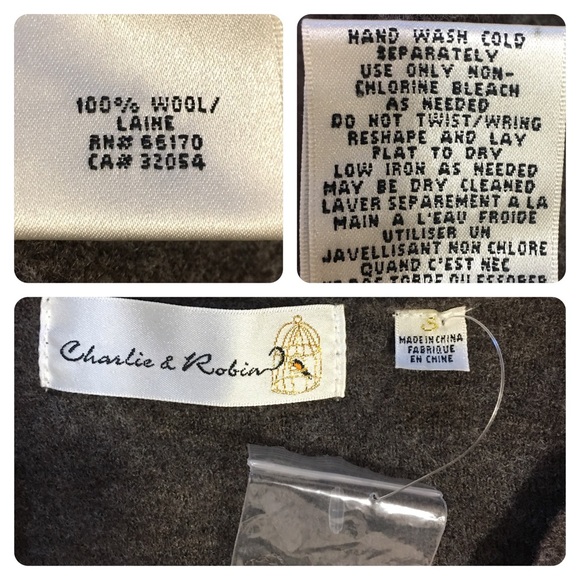 New Anthropologie Charlie & Robin wool sweater - Picture 7 of 7
